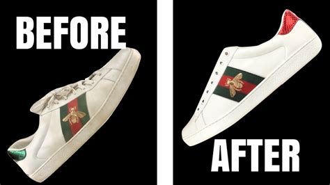 how to clean gucci ace|Gucci ace white leather shoes.